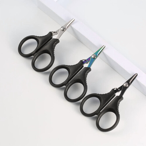 Fishing Scissors for Braided Line with Retractor 1 Pair 2