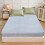 Queen Fitted Sheet Brushed Microfiber Light Blue 2