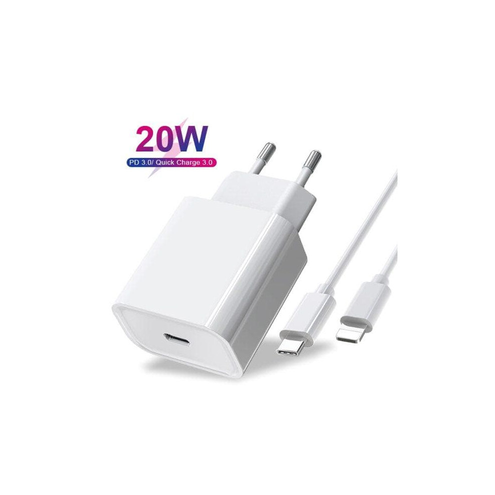 Iphone 20W Usb-C Fast Charger With Cable White 962125315905