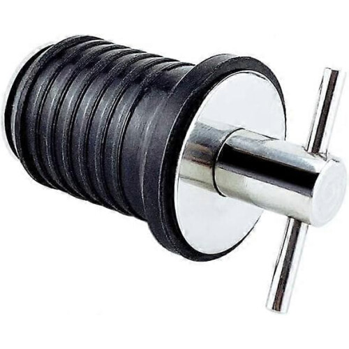 Marine Drain Plug Rubber with Stainless Steel Handle 1 pc