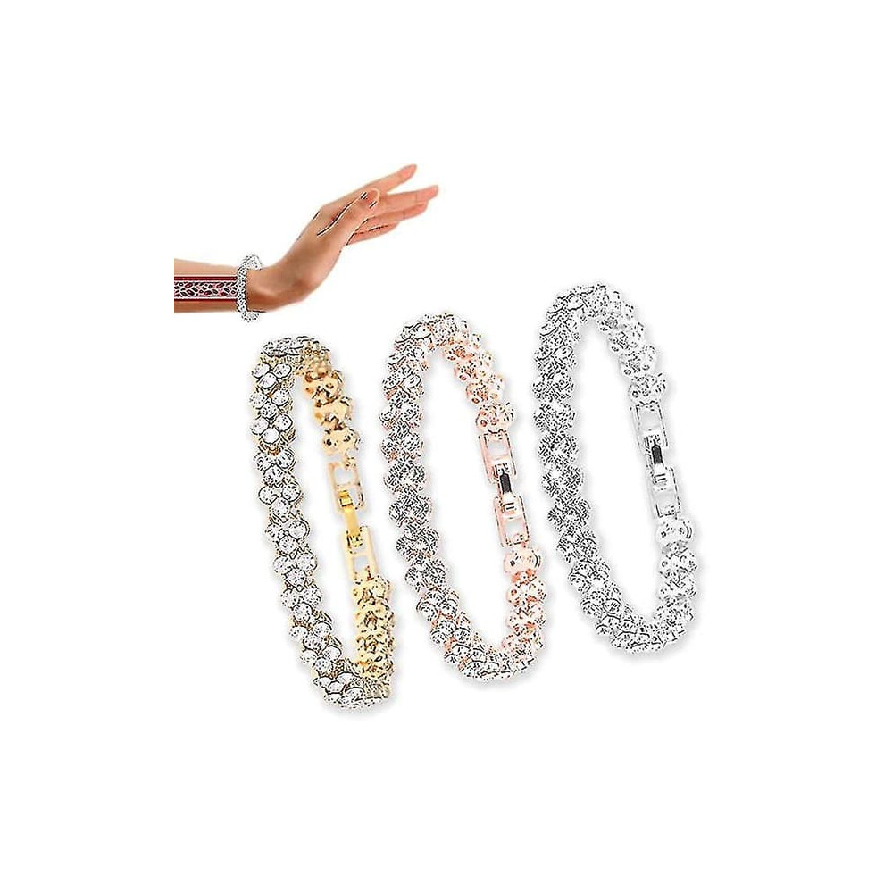 Magnetic Zircon Lymph Bracelet Rose Gold 962125338850