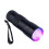 UV LED Flashlight Black Compact 9x 1