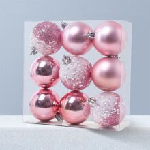 Christmas balls blue 6 cm 9 pieces