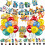 Pikachu birthday party banner pull flag row 1