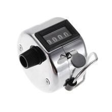 Hand Counter with Ring Stainless Steel Silver 9999