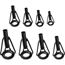 Fishing Rod Guides Stainless Steel 8pcs Black