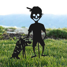 Halloween iron wire yard signs metal stakes 1 pack