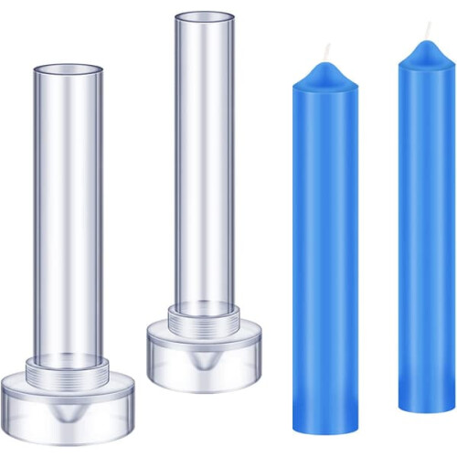 Tapered Cylinder Pillar Candle Molds 1 Piece