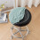 Non-Slip Elastic Round Stool Cover Brick Pattern Standard 6