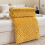 Yellow soft plush sofa throw 100x150 cm 1