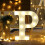 LED-alfabetletters met afstandsbediening, wit plastic 1