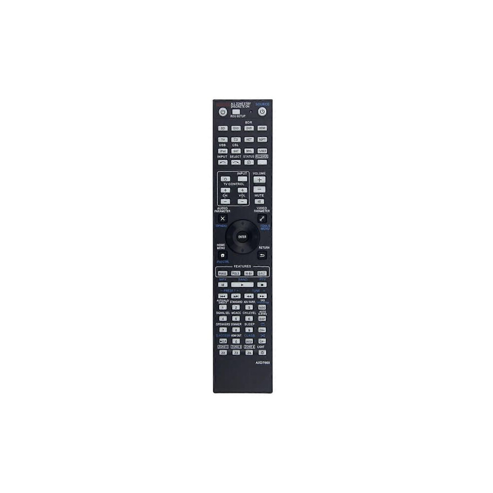 Replacement Remote Control For Pioneer Vsx-1123-K Axd7668 962125323702