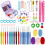 Crochet Kit with Hooks and Scissors 66 Pieces 1