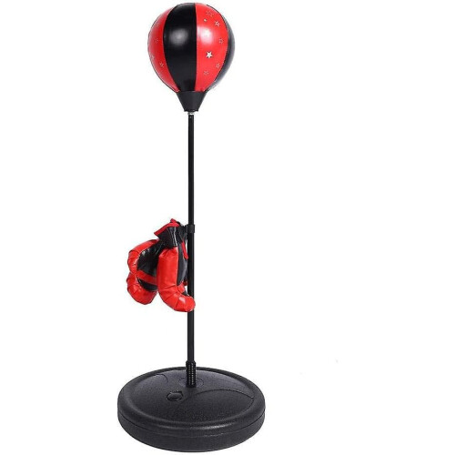 Boxing Ball Set with Gloves and Adjustable Punching Bag