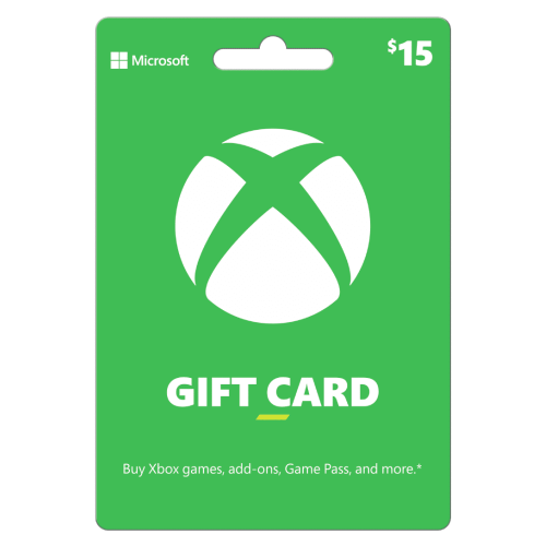 Xbox gift card physical 15 dollars