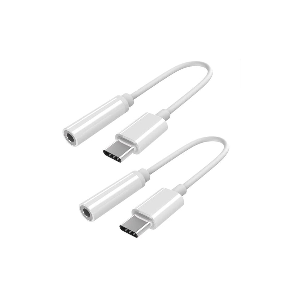 Usb-C To 3.5 Mm Aux Adapter For Samsung Headphones 2 Pcs 962125333534