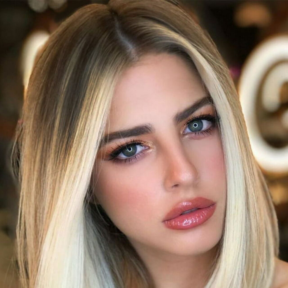 Natural short curly blonde bob wig for women