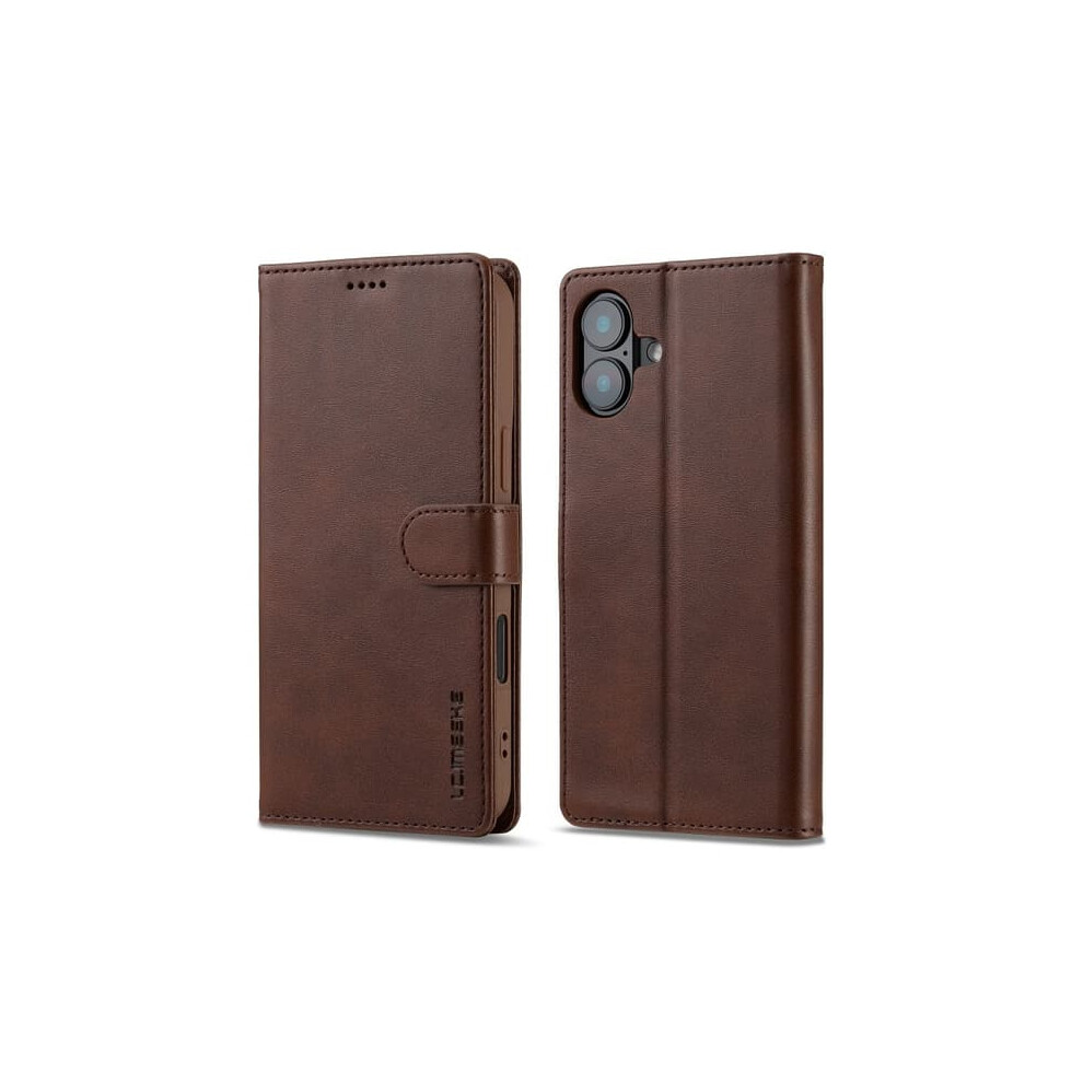 Lc.imeeke Wallet Case For Iphone 16 Dark Brown 962125331509