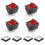 LED Illuminated Rocker Switch 4-Pole 2-Position Waterproof 1