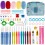 Aluminum Crochet Kit with 9 Hooks and Scissors 66 pcs 1