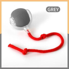Automatic Bite-Proof Cat Ball with Rope Gray Red