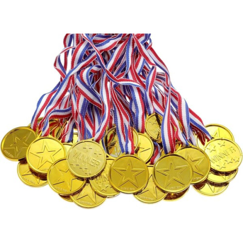Plastic Kids Medals Pack of 100