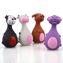 Latex Squeaky Puppy Chew Toy 6x13cm 4-pack