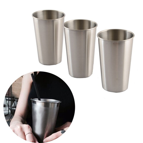Stainless Steel Beer Cup Set 3 pcs 1