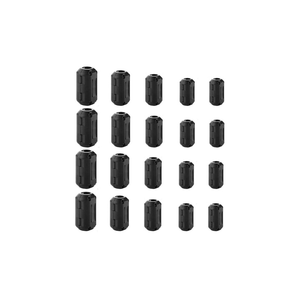 Clip-On Ferrite Ring Core For Rfi Emi Suppression 20 Pcs Black 962125325454