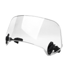Deflector de parbriz reglabil universal pentru motocicletă, culoare transparentă, extensie pentru parbriz, spoiler
