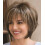 Short Pixie Wig Dark Brown Mixed Blonde with Bangs 1