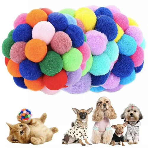 Dog toy ball multicolor 1 pack