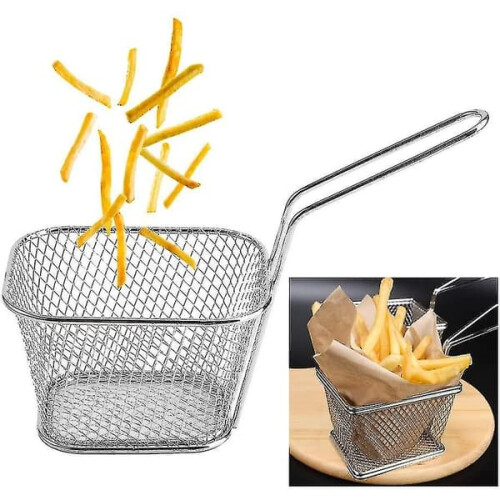 8 Stück Edelstahl-Fritteusenkörbe 1