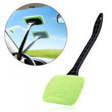 Car windshield cleaning tool microfiber cloth with handle