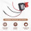 Black Adjustable CW/CCW Electric Drill Trigger  7.2V-24V 2