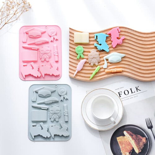 Cake Mold Graduation Theme 9-Cavity 2