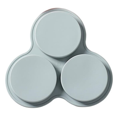 Baking Pan 4 Inch with 3 Sides Blue 1 Piece