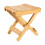 Bamboo Folding Stool Portable Bathroom Bench 31.5cm 1