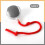 Cat ball with rope bite-resistant automatic hopple grey red 1