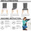 Capas de cadeira azuis em spandex elástico (pacote com 6) 6
