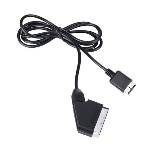 SCART cable for PS1 PS2 black