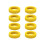 Luggage wheel protectors yellow 8 pcs 1