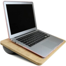 Laptop tray with pillow and knee pad for tablet use