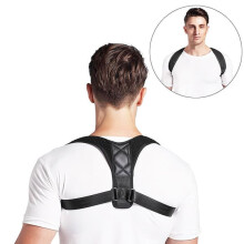 Back Support Posture Strap Black