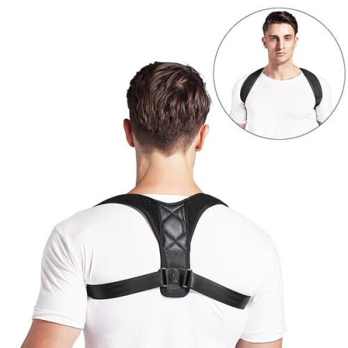 Back Support Posture Strap Black