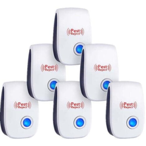 Ultrasonic pest repellent for indoor use 6-pack