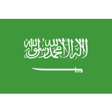 Saudi Arabia flag white background 1 piece