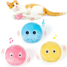 Interactive Cat Ball Toy with Catnip, 3 Pieces