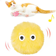 Interactive Catnip Ball Toy for Cats Yellow