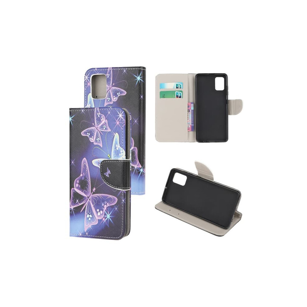 Samsung Galaxy A51 Wallet Case Butterfly Purple 962125336009